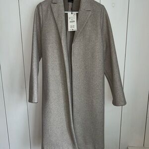 Zara Women's Elegant Gray Trench Coat